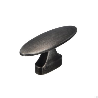 Bouton de Meuble 2441 16 Argent Antique Brossé