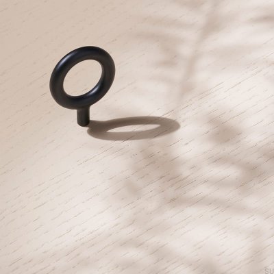 Bouton De Meuble, Métal, Clé, Noir