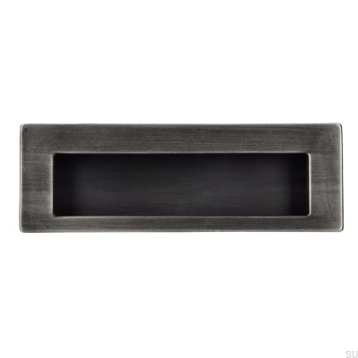 Poignée de meuble encastrée 2382 Argent Antique Brossé