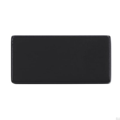Poignée de meuble oblong 1595 16 Métal Noir Mat