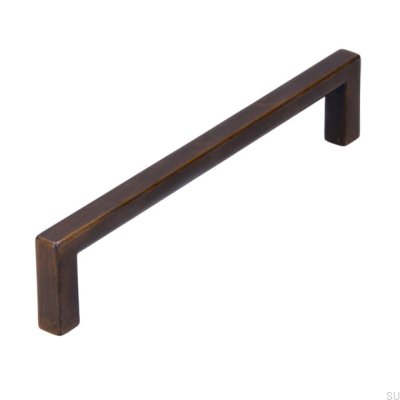 Poignée de meuble oblong 2108 128 Or Antique Brossé