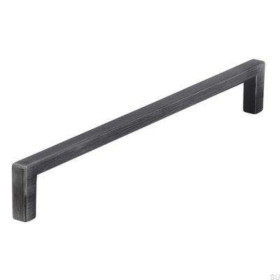 Poignée de meuble oblong 2108 192 Argent Antique Brossé