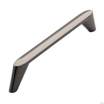 Poignée de meuble oblong 2413 160 Anthracite Poli