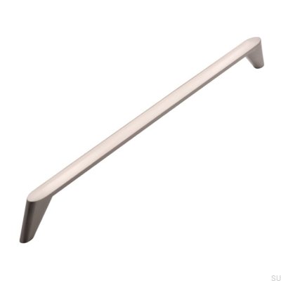 Poignée de meuble allongée 2413 320 Nickel brossé