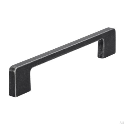 Poignée de meuble oblong 2027 160 Fer antique