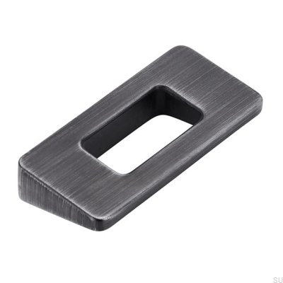 Poignée de meuble allongée 2394 32 argent antique brossé