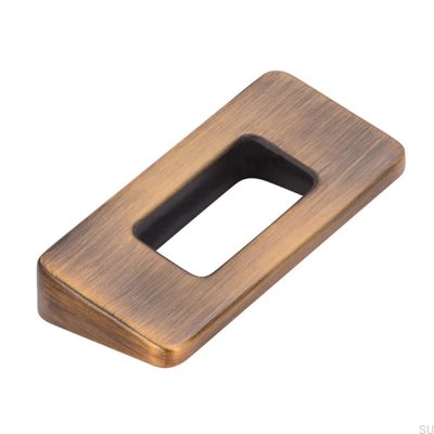 Poignée De Meuble Allongée 2394 32 Or Antique Brossé