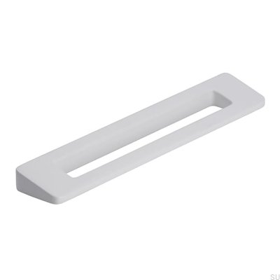 Poignée de meuble oblong 2394 96 Métal Blanc Mat