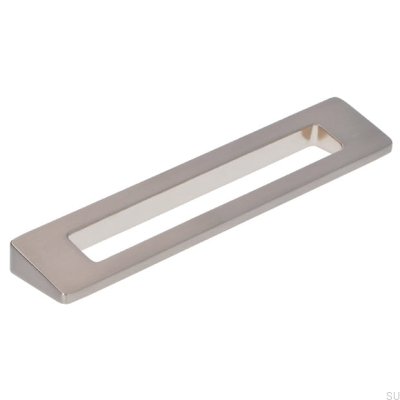 Poignée de meuble allongée 2394 96 Nickel brossé
