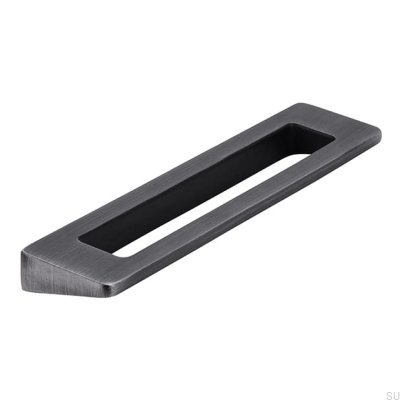 Poignée de meuble oblong 2394 96 Antique Silver Brushed