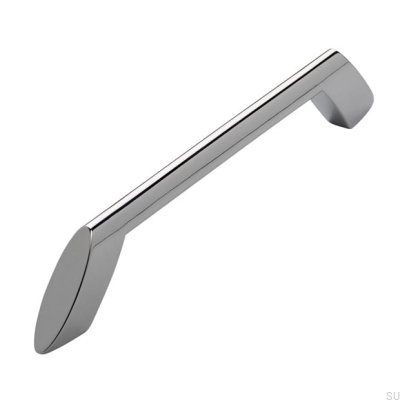 Poignée de meuble oblong 2415 160 Chrome poli