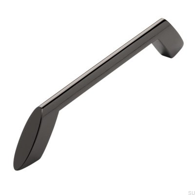 Poignée de meuble oblong 2415 160 Anthracite Poli