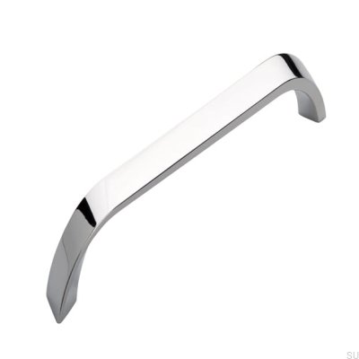 Poignée de meuble oblong 2381 160 Chrome poli