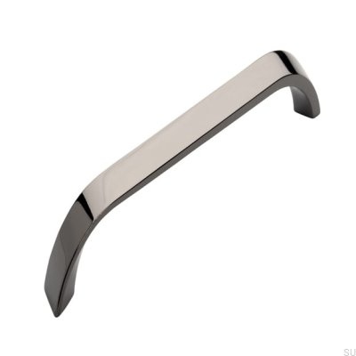 Poignée de meuble oblong 2381 160 Anthracite Poli