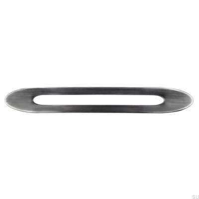 Poignée de meuble oblong 2374 160 Antique Silver Brushed