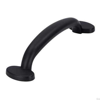 Poignée de meuble oblong 1534 96 Métal Noir Mat