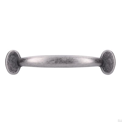 Poignée de meuble allongée 1534 96 Antique Tin