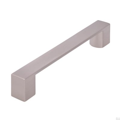 Poignée de meuble allongée 2157 128 Nickel brossé