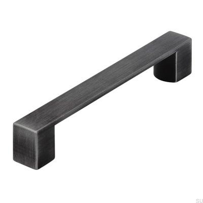 Poignée de meuble allongée 2157 128 Antique Silver Brushed