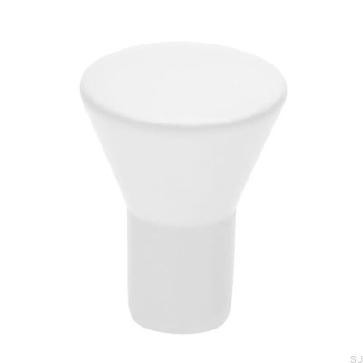 Bouton de Meuble 819 Métal Blanc