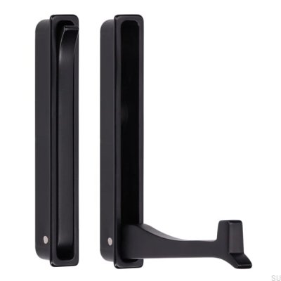 Cintre de meuble encastré 2227 Métal Noir Mat