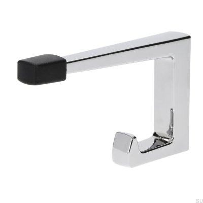 Support mural avec butée de porte 2422 32 Chrome poli