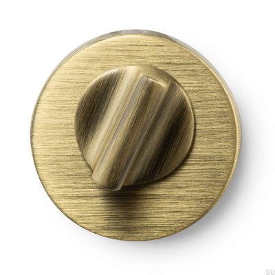 Serrure standard scandinave Helix 200 en bronze antique