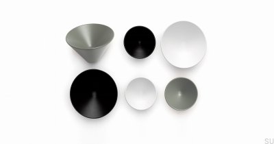Conic 43 Bouton de Meuble Métal Blanc Mat