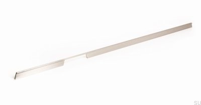 Poignée de meuble longitudinale Rail 1120 Aluminium Silver Brushed (gauche)