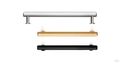 Poignée de meuble Rille 320 Silver Aluminium