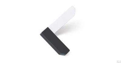 Support mural d'angle Anthracite avec Eco White