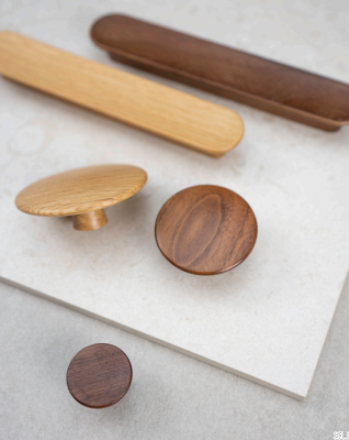 Bouton de meuble Split 48, Bois, Chêne