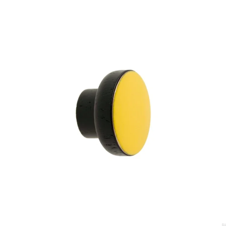 Galki do mebli SIMPLE BLACK - zolty - DOT Manufacture.webp