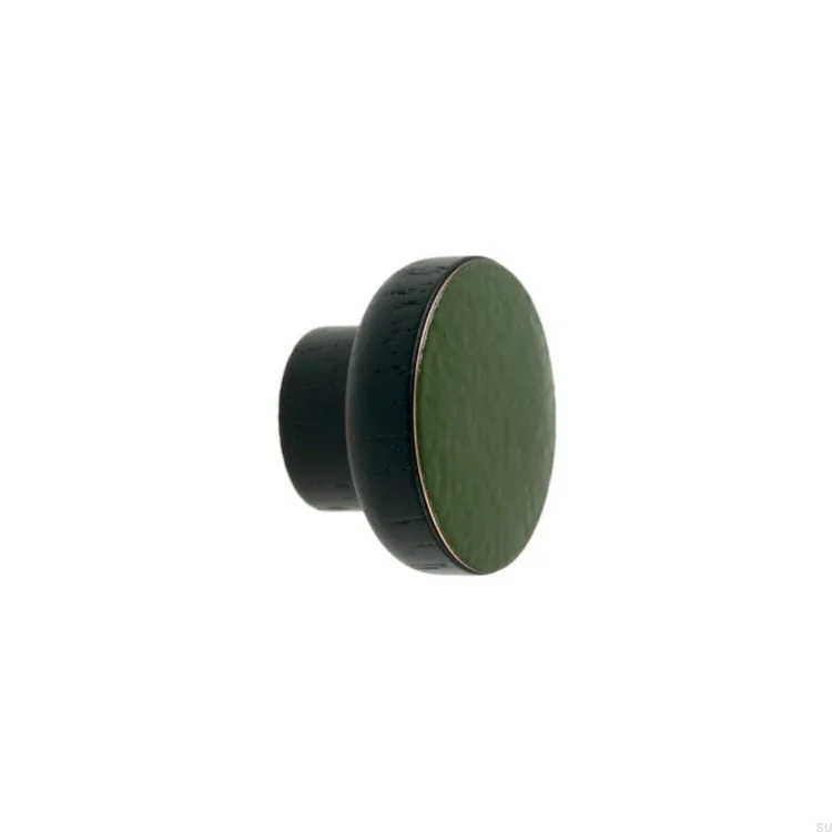 Galki do mebli SIMPLE BLACK - ciemny zielony - DOT Manufacture.webp
