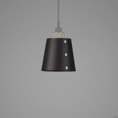 Lampe de plafond abat-jour petit modèle en acier graphite