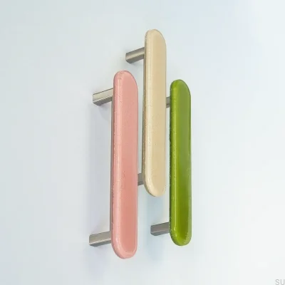 Poignée de meuble ronde, Round 128, Verre, Jaune