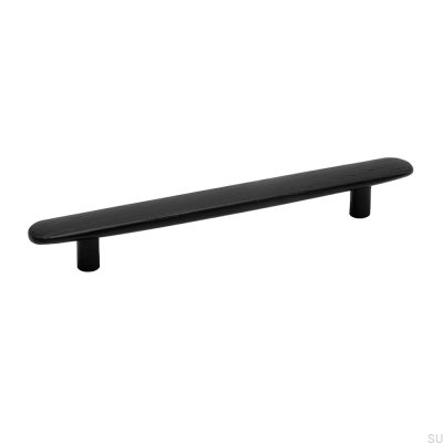 Poignée de meuble allongée Brutus 160 Bois Noir