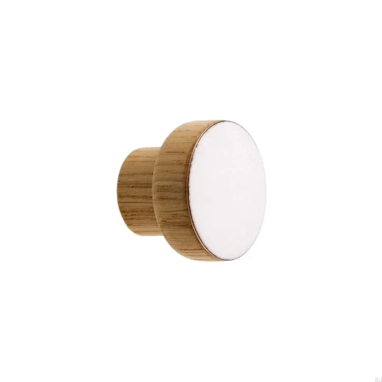 Galki do mebli SIMPLE emaliowane 3 cm -  bialy (1).webp