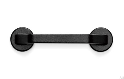 Poignée de meuble oblongue This is 128 Metal Black