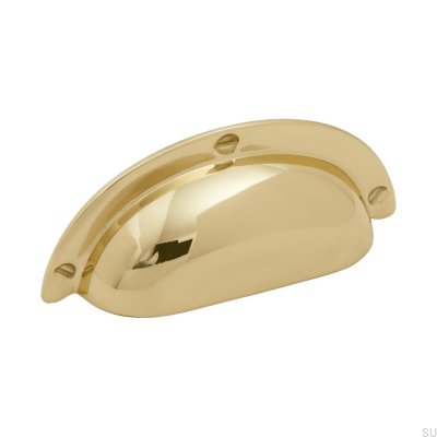 Poignée de meuble bol 3922 64 Or poli