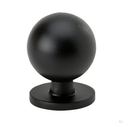 Bouton de meuble Solliden en métal noir mat