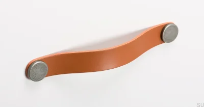 Poignée de meuble Flexa 160 Cuir Beige avec Étain