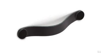 Poignée de meuble Flexa 160 Cuir Noir