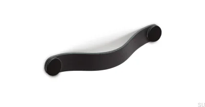 Poignée de meuble Flexa 128 Cuir Noir