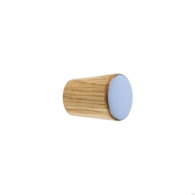 Galki do mebli SIMPLE CONE emaliowane 2 cm -  jasny niebieski.webp