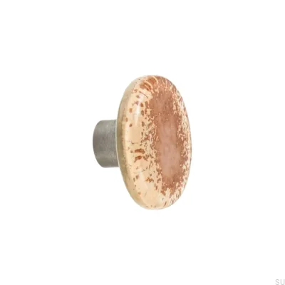 Bouton de meuble en verre de cuivre