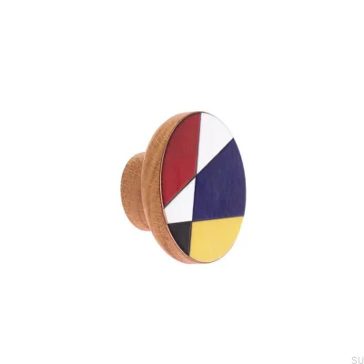 Bouton de meuble Moderna Dębowa émaillé 40 - 55 - Huile brillante incolore