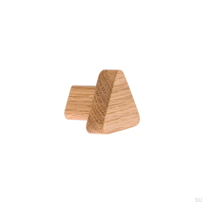 Bouton de meuble Just One Triangulaire Bois - Huile Incolore Semi-mat