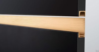 Poignée de meuble Jey 297 edge Aluminium Or Cava