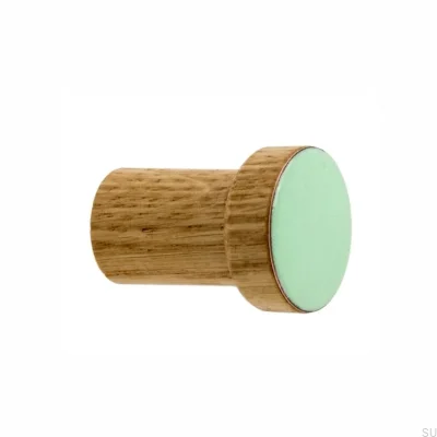 Portemanteau mural Simple Bois Émaillé Menthe - Huile semi-mate incolore